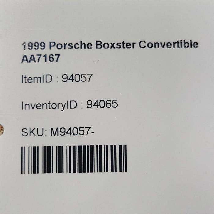 1999 Porsche Boxster 986 Brake Vacuum Booster Master Cylinder 2,5L Aa7167