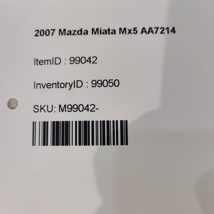 06-15 Mazda Miata Mx5 Clutch Master Cylinder AA7214