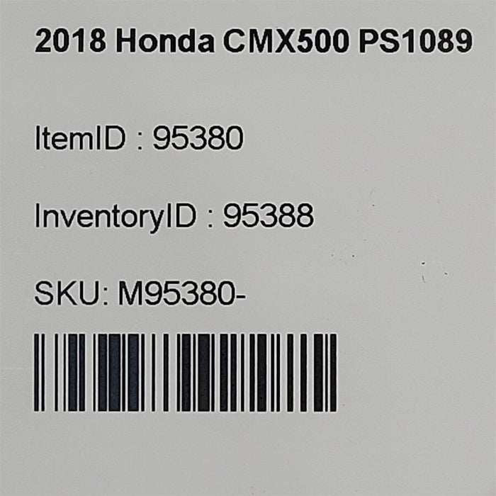 2018 Honda CMX500 Rear Inner Fender Housing Back PS1089