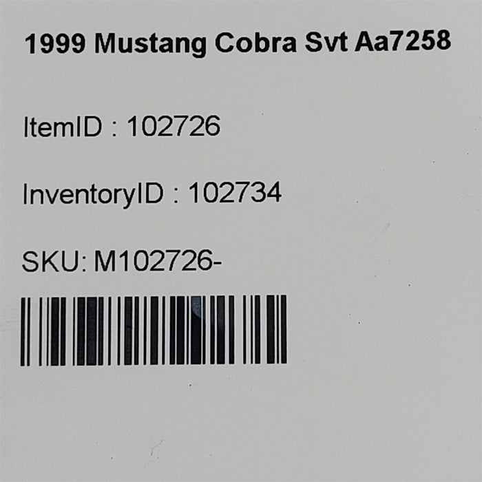 99 01 Mustang Cobra Front Brake Calipers Caliper SetAa7258