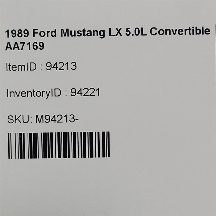 87-93 Mustang 5.0L Muffler Hanger Bracket Pair Aa7169