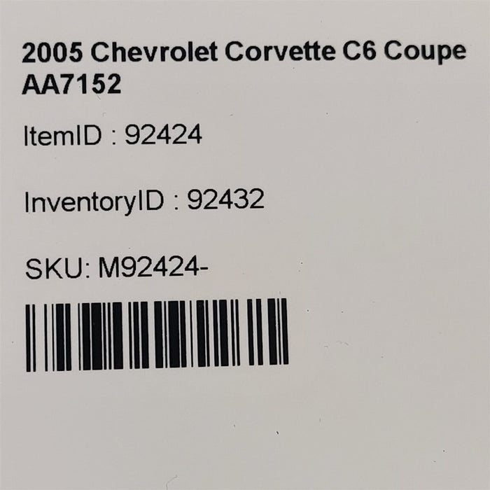 05-08 Corvette C6 Base Power Steering Gear Rack Pinion Damaged Aa7152