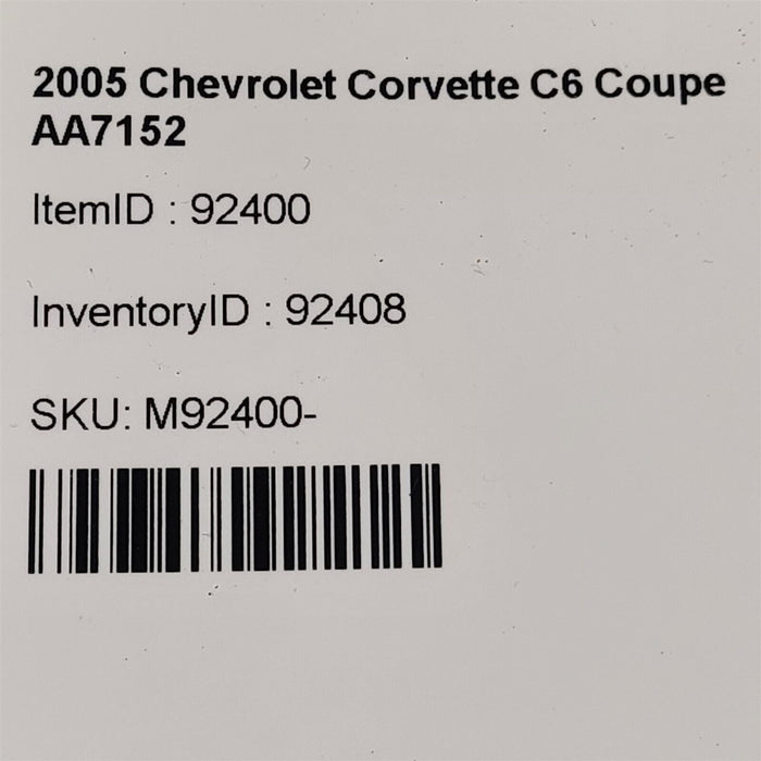 05-13 Corvette C6 Driver Motor Mount Pedestal Bracket Lh Rh Brackets Aa7152