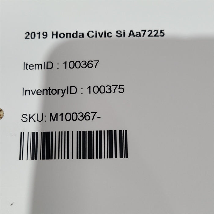 17-20 Honda Civic Si Front Brake Calipers Lh Rh Caliper Pair Aa7225