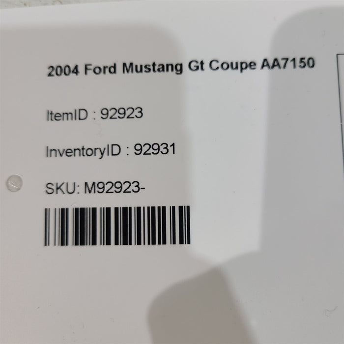 99-04 Mustang Gt Interior Nuts Bolts Hardware Random Aa7150