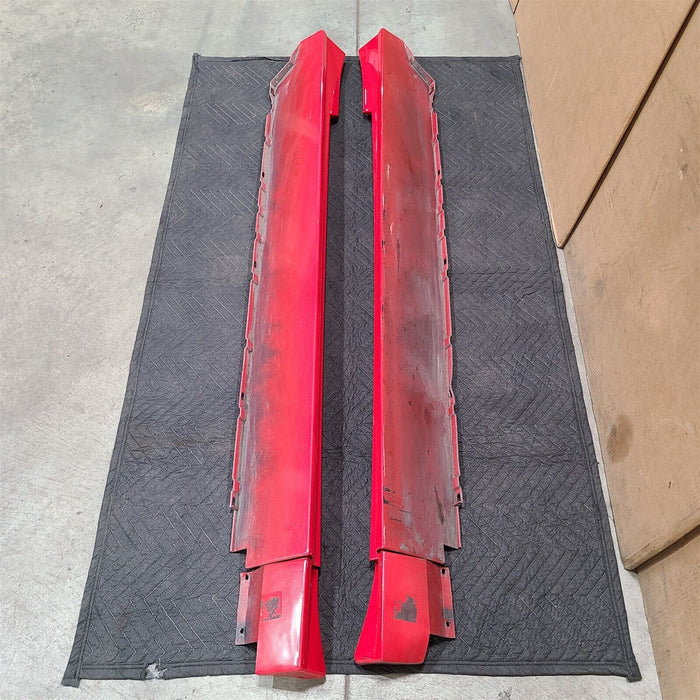 1999-2004 Mustang Exterior Side Skirts Rocker Panels With End Caps Oem AA7212