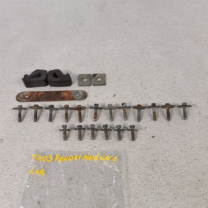 99-04 Mustang Fender Bolts Hardware Spacers Aa7203