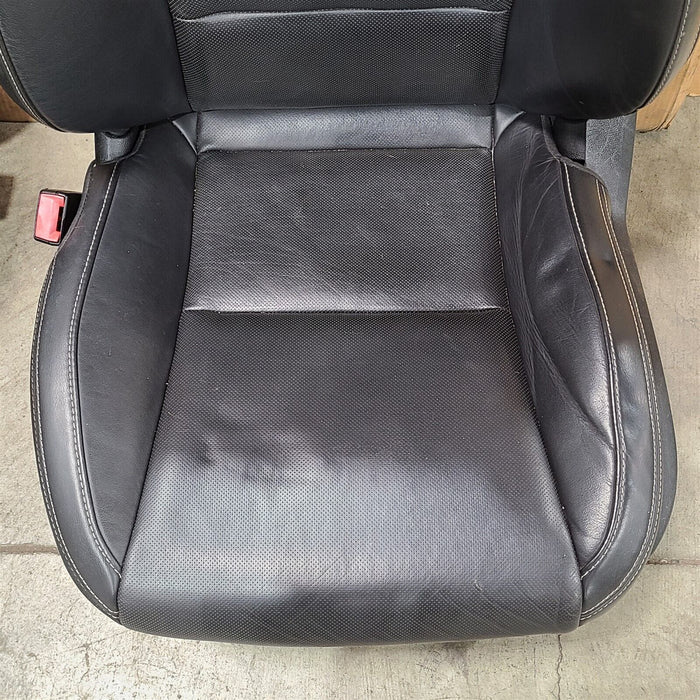 10-15 Camaro Ss Convertible Seats Front & Rear Set Black Leather Power AA7220