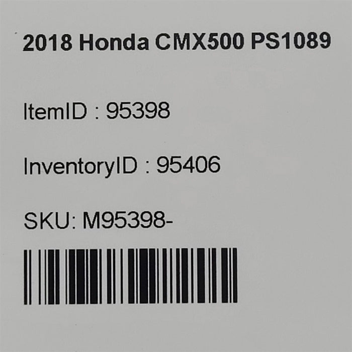 2018 Honda CMX500 Headlight Turn Signal Switch Hand Control PS1089