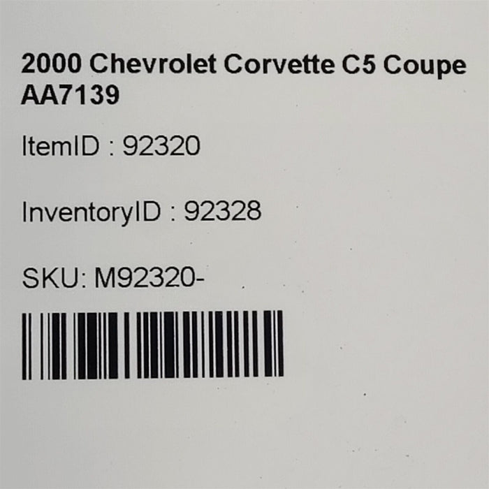 97-04 Corvette C5 Park Brake Cable Set Pair Rh Lh Aa7139