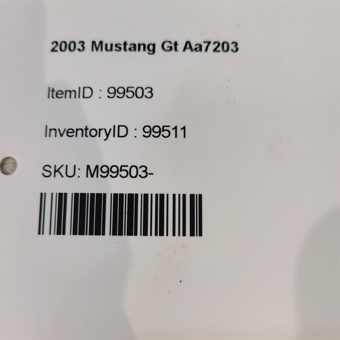 99-04 Mustang Gt Brake Proportioning Valve Oem Aa7203