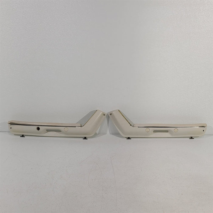 87-93 Mustang Convertible Door Panel Armrests Lh Rh Set White AA7001