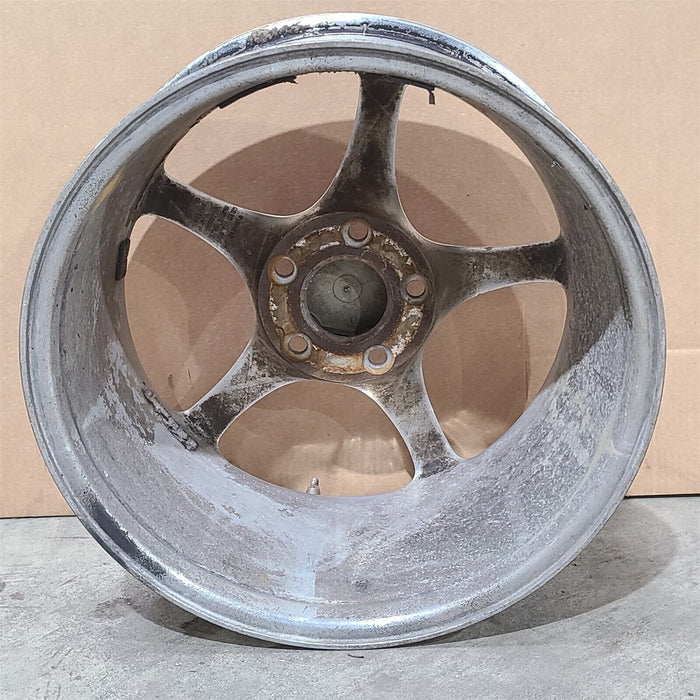 97-04 Corvette C5 Front 5 Spoke Silver Wheel 17X8.5 Oem AA7207