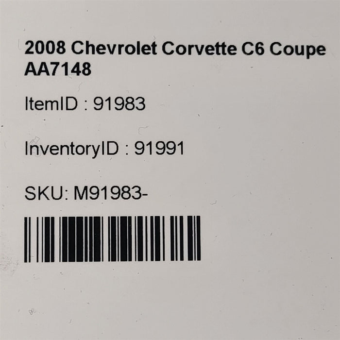 05-13 Corvette C6 Alternator Ls2 Ls3 Reman Aa7148