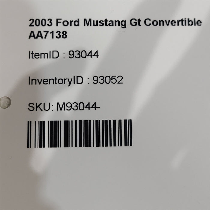 99-04 Mustang GT Interior Door Sill Carpet Trim Scuff Panels Parchment AA7138