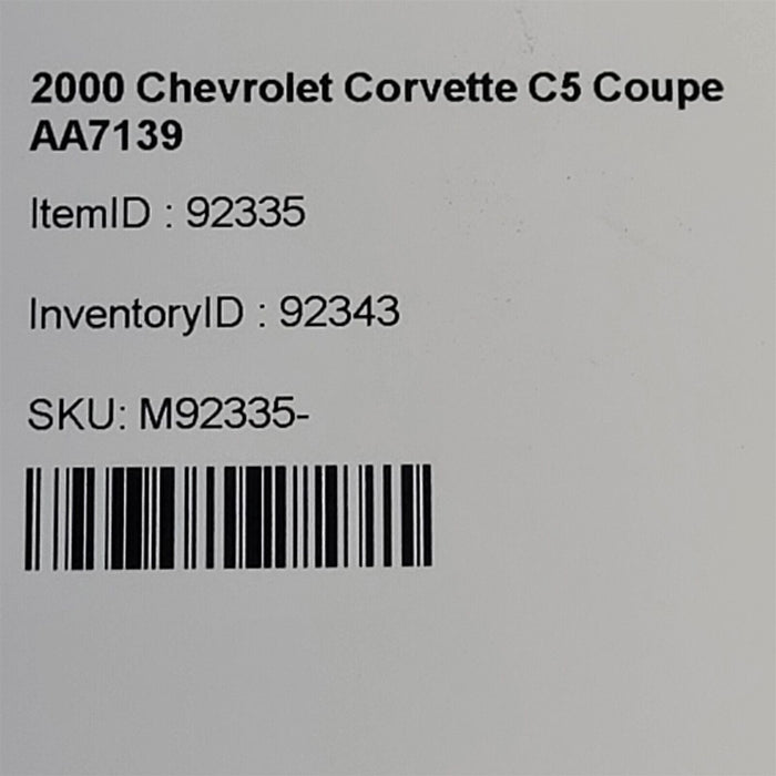 99-04 Corvette C5 Intermediate Steering Shaft Aa7139