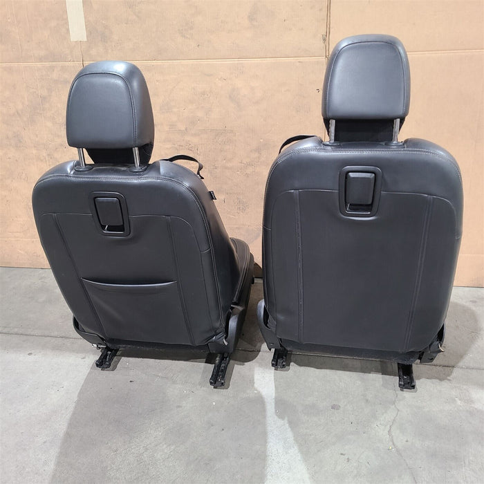 10-15 Camaro Ss Coupe Seats Front & Rear Set Black Leather Aa7238