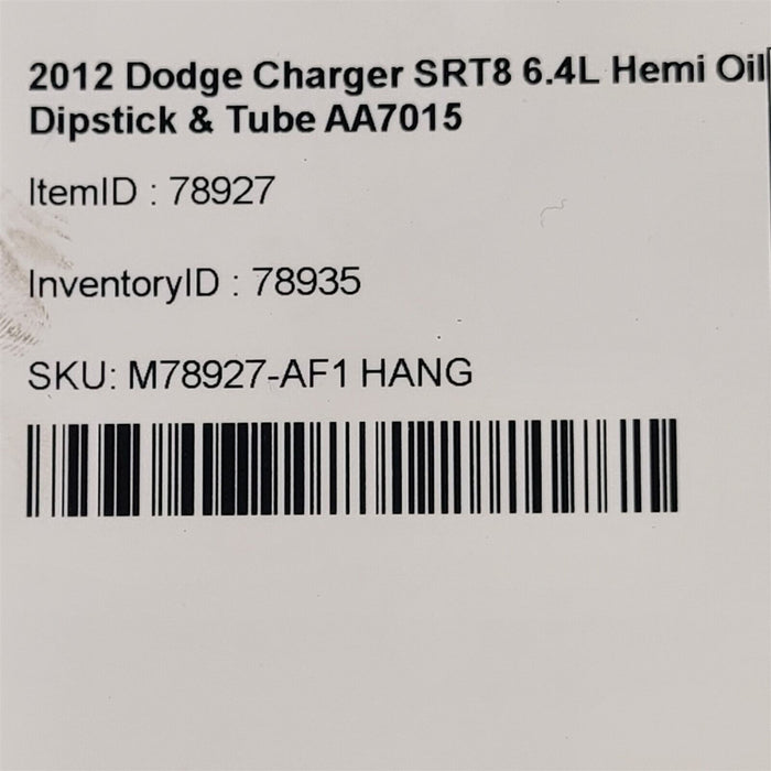 11-14 Dodge Charger SRT8 6.4L Hemi Oil Dipstick & Tube AA7015