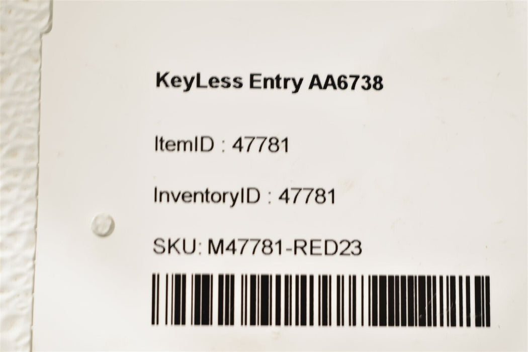 01-05 Miata Mx5 Keyless Entry Ne01675Dz Aa6738