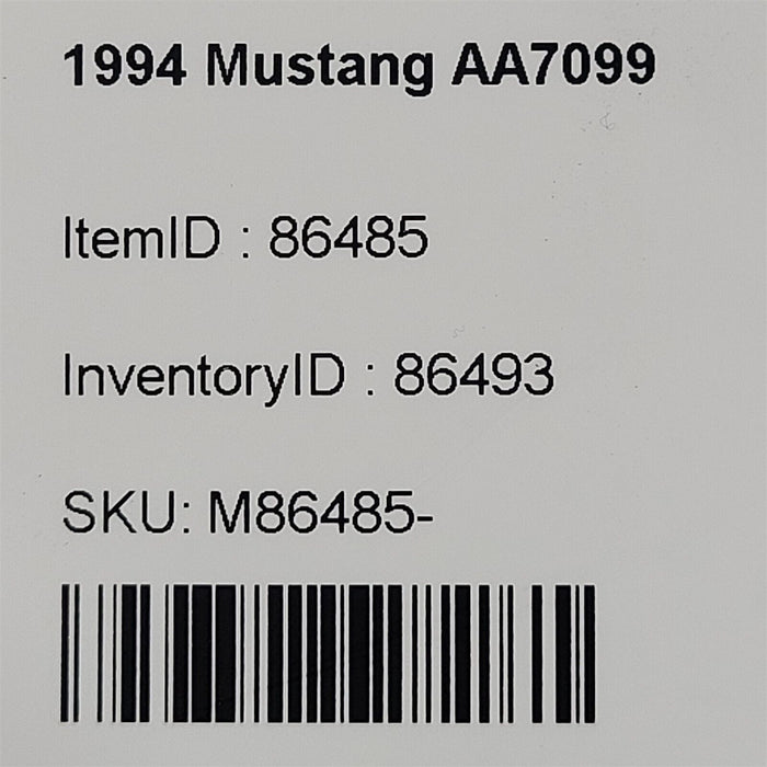 94-98 Mustang Driver Exterior Convertible Top Body Trim Molding Lh Oem Aa7099