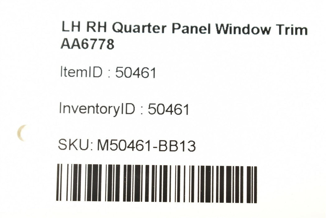 12-15 Camaro Ss Coupe Interior Quarter Panel Window Trim Oem AA6778