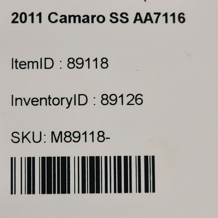 10-15 Camaro Ss Passenger Front Lower Control Arm Rh Arms Aa7116