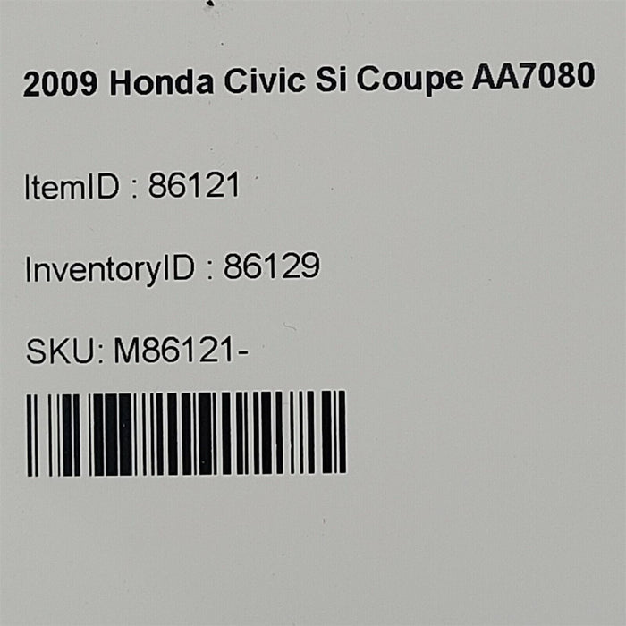 06-11 Honda Civic Si Coupe Valve Cover 2.0L K20Z3 Aa7080