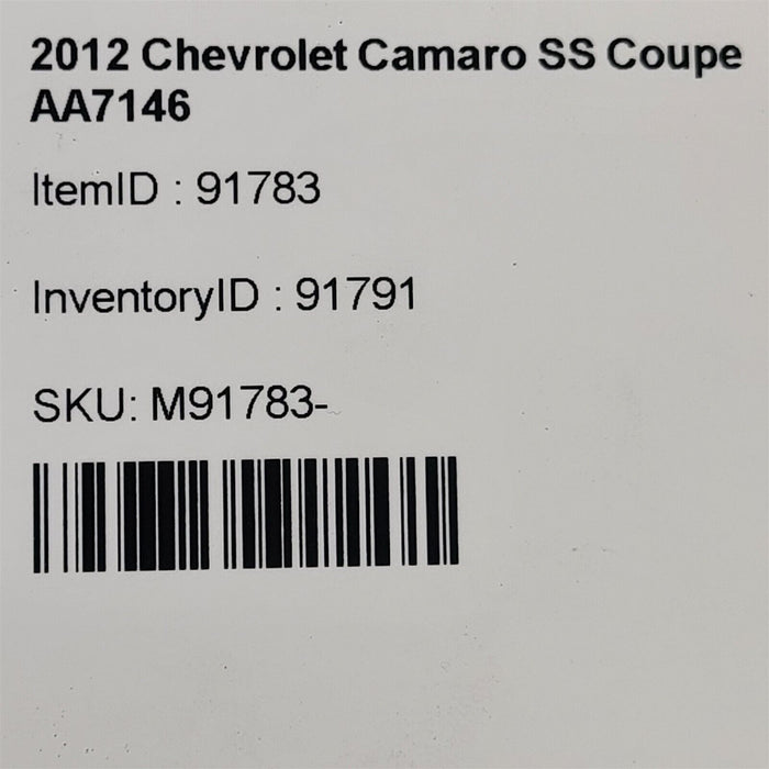 10-15 Camaro Ss Shaft Lh Rh Rear Axle Oem Shafts Shaft Pair Aa7146