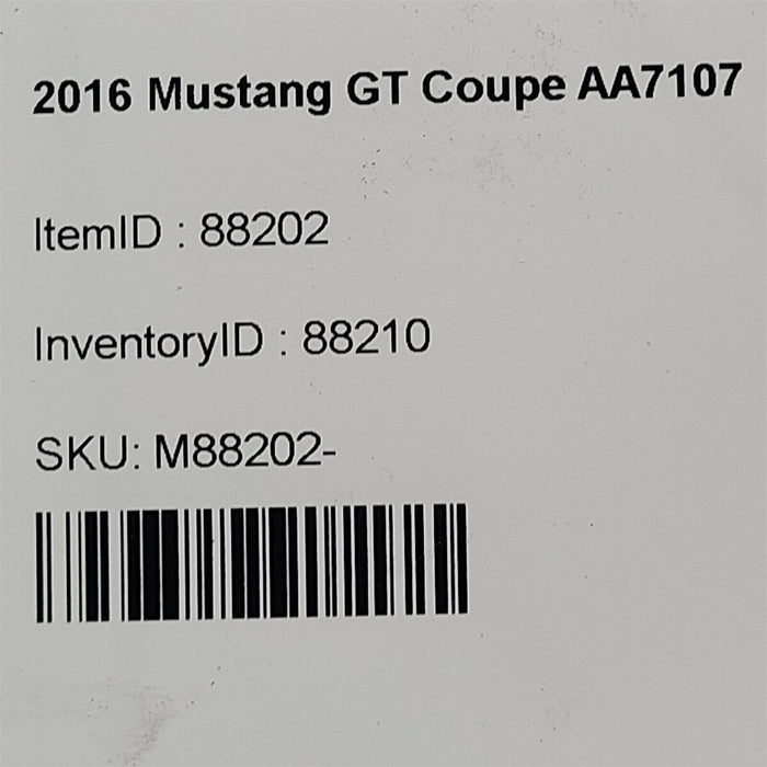 15-17 Mustang Gt Coupe Abs Wheel Speed Sensors Sensor Pair Front Aa7107