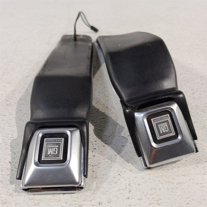 84-94 Corvette C4 Seat Belt Buckle Set Pair Buckles Black AA7025