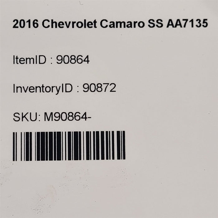 16-18 Camaro Ss Brake Booster Brake Master Cylinder Oem Aa7135