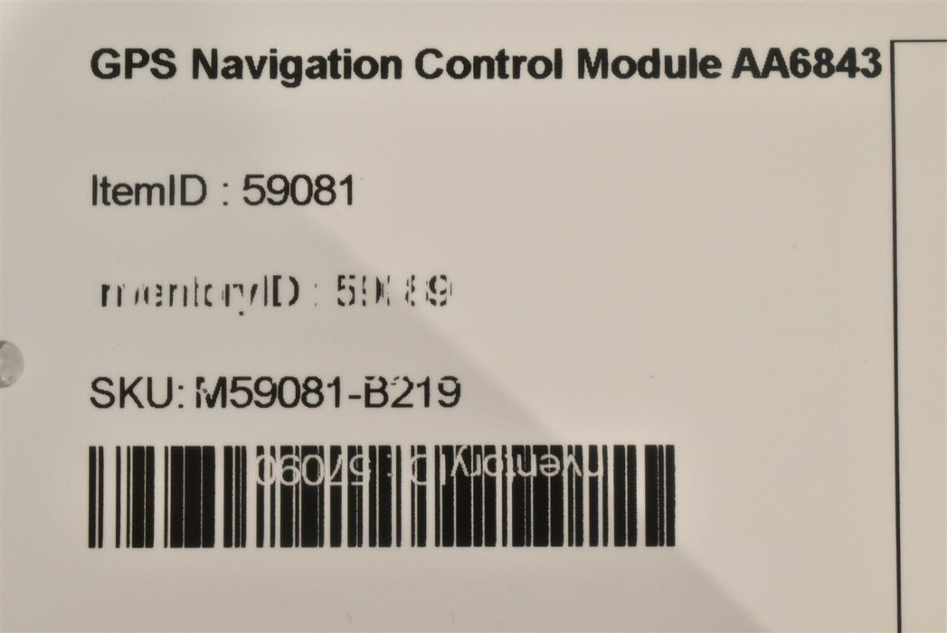 03-12 Maserati Quattroporte M139 GPS Navigation Control Module AA6843