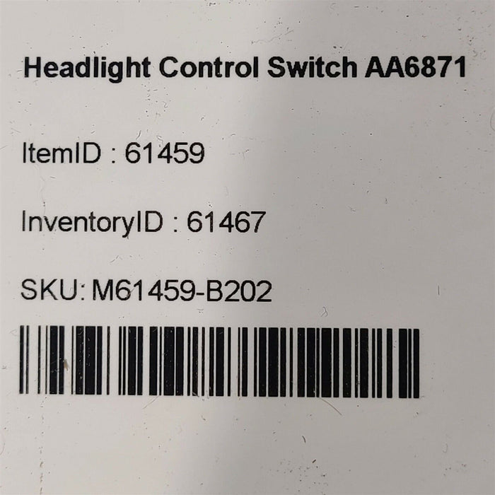 10-15 Camaro Ss Headlight Switch Head Light Control Lamp AA6871