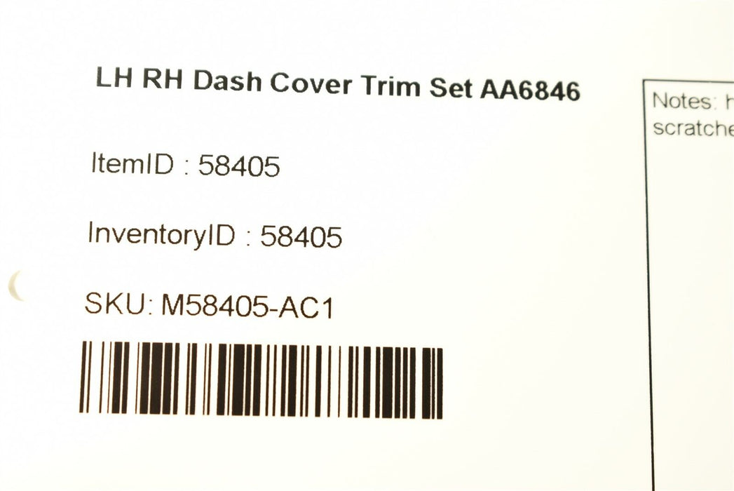 04-08 Mazda RX-8 Dash panel Trim Bezel Pair RH LH AA6846