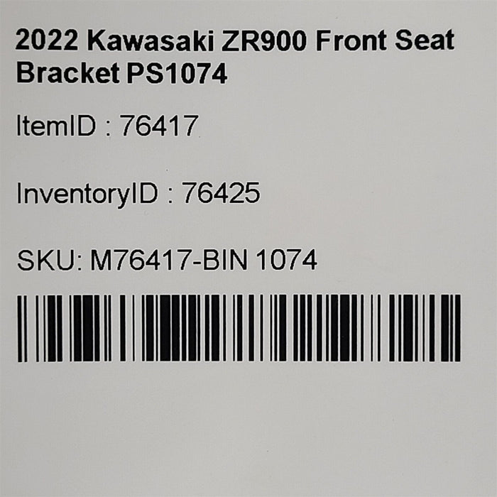 2022 Kawasaki ZR900 Front Seat Bracket PS1074