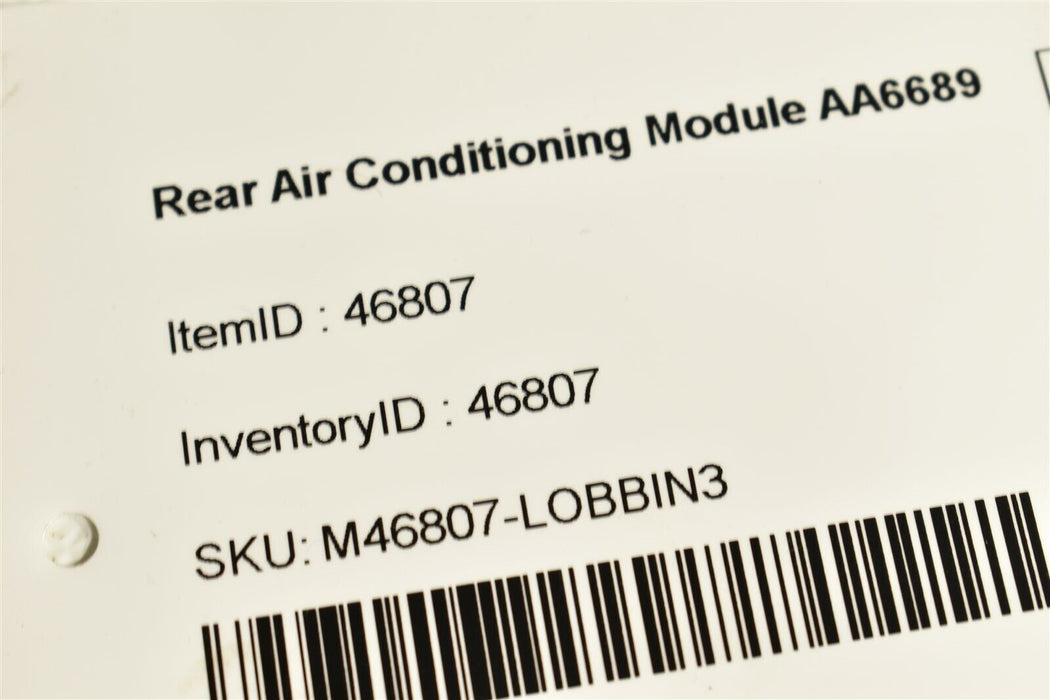 2007 Maserati Quattroporte Rear Air Conditioning Temperature Module Aa6689