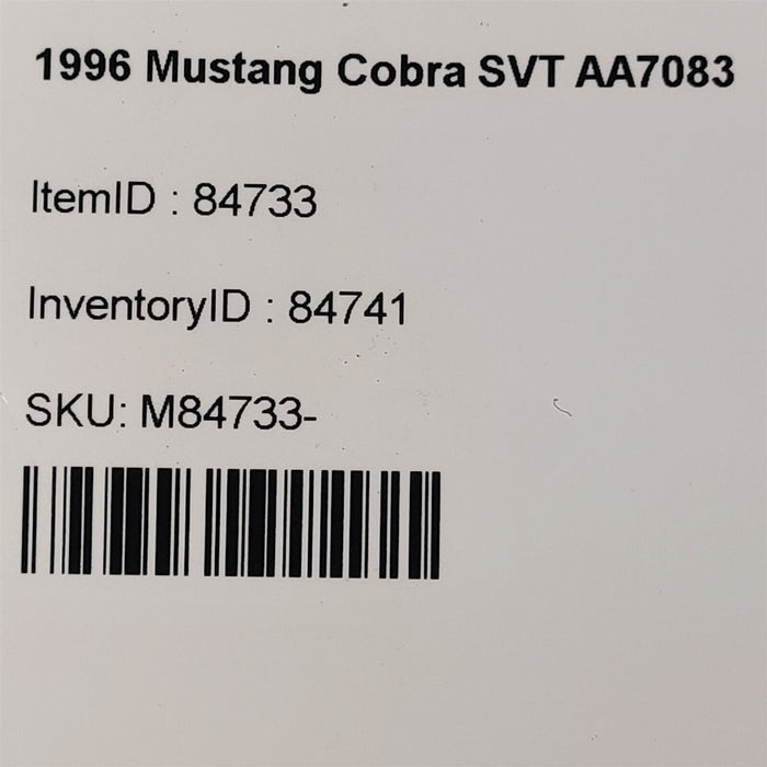 96-98 Mustang Cobra Svt Power Steering Pump 4.6L Dohc 4V 32V Aa7083