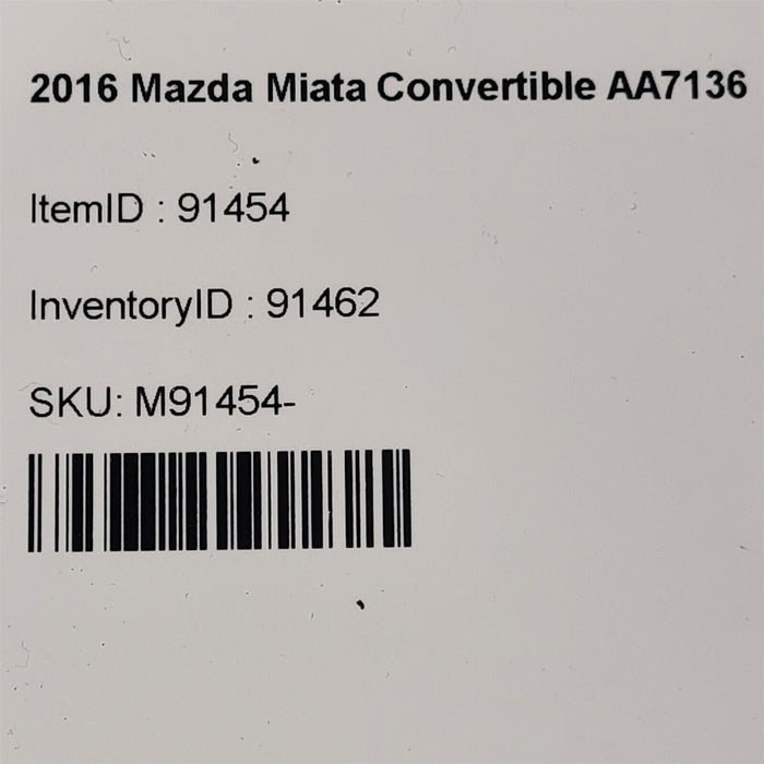 16-19 Mazda Miata Mx-5 Radio Media Infotainment Screen Display Oem Aa7136