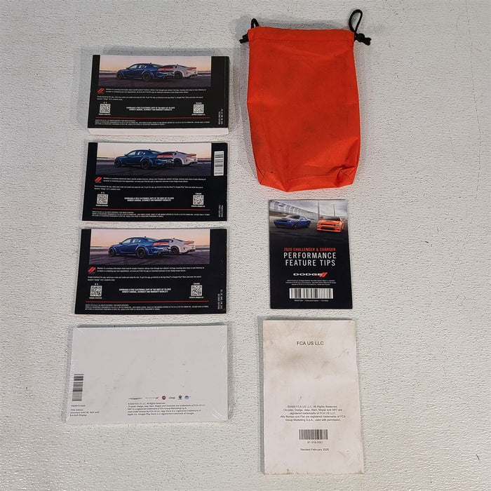 2020 Dodge Charger SRT8 Scat Pack Owners Manual Booklets Pouch AA7013