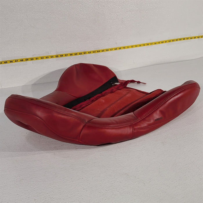 05-10 Corvette C6 Right Passenger Upper Seat Skin Red AA6984