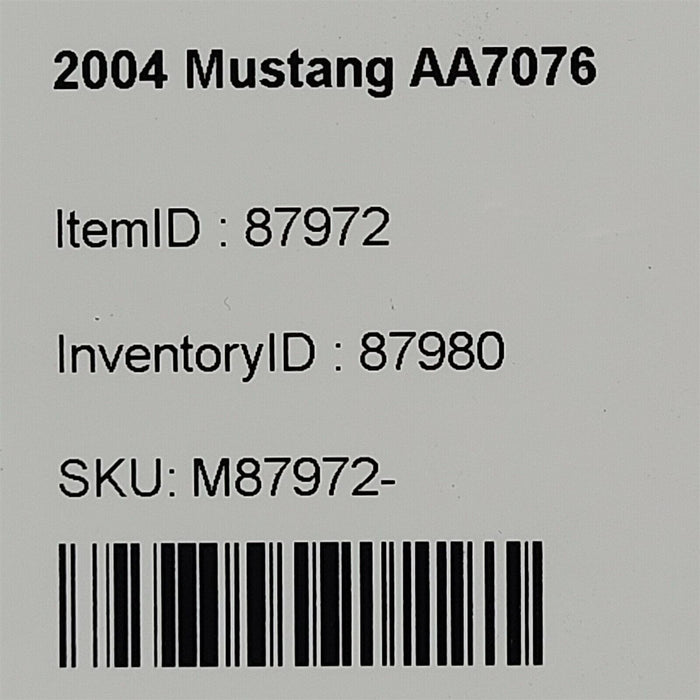 99-04 Mustang Steering Shaft Rag Joint Aa7076