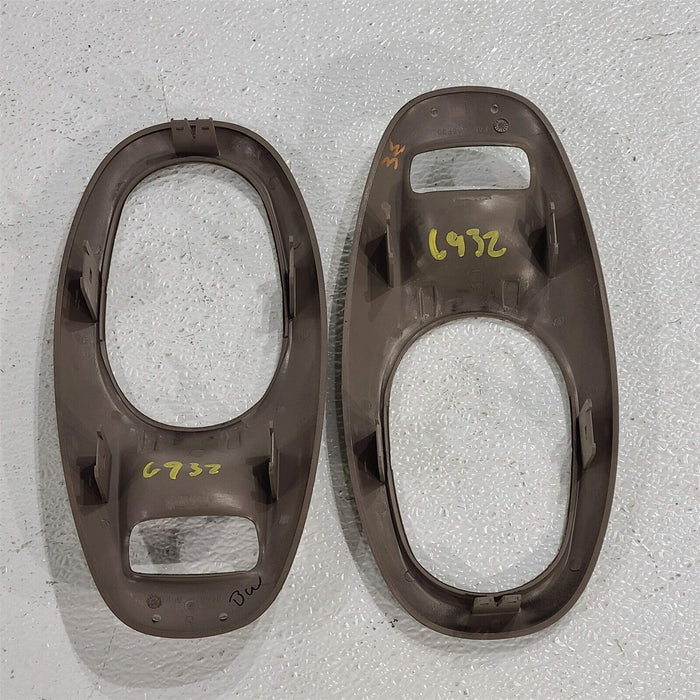 97-04 Corvette C5 Interior Door Handle Trim Bezel Set Oem Pair Shale AA6932