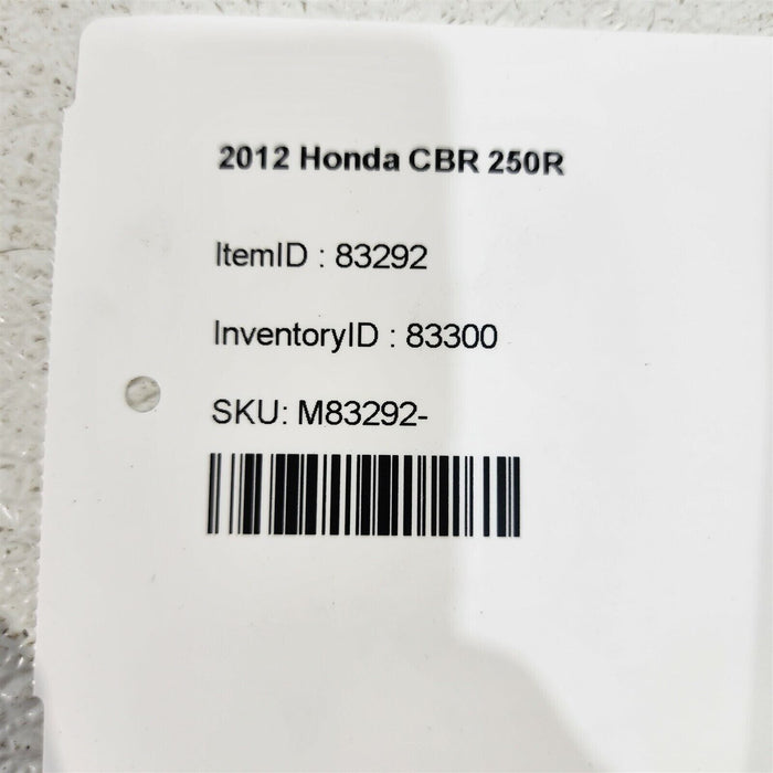 11-13 Honda Cbr 250R Hand Control Headlight Turn Signal Switch Ps1083