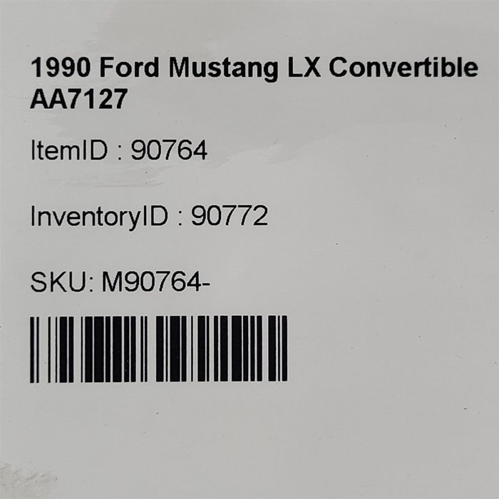 87-93 Ford Mustang Convertible Top Hydraulic Pump Lift Motor Aa7127