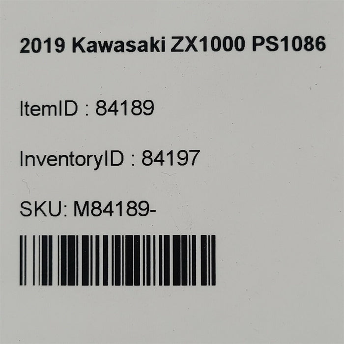 2019 Kawasaki Ninja Zx1000 W Ecu Ecm Cdi Control Brain Box Ps1086