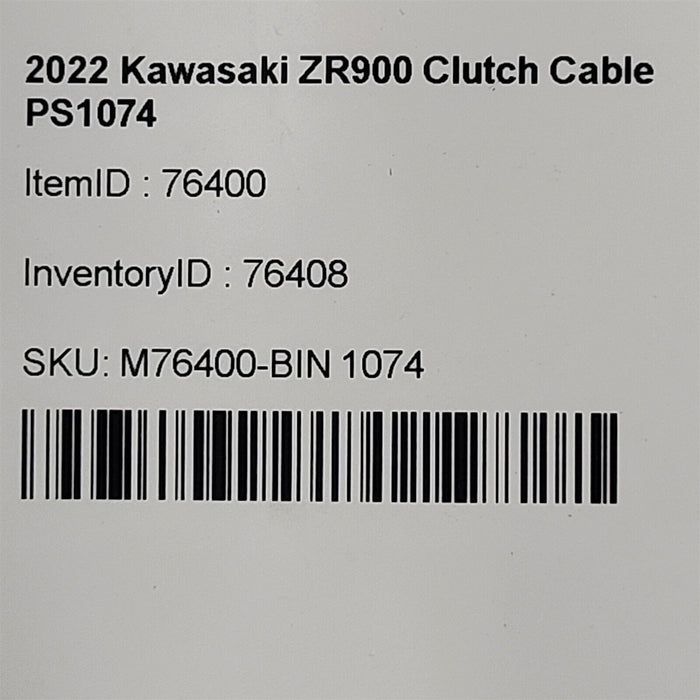 2022 Kawasaki ZR900 Clutch Cable PS1074