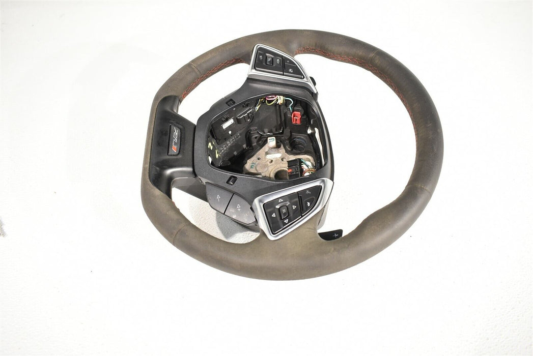 17-19 Camaro Zl1 Steering Wheel Suede Oem Automatic Aa6762