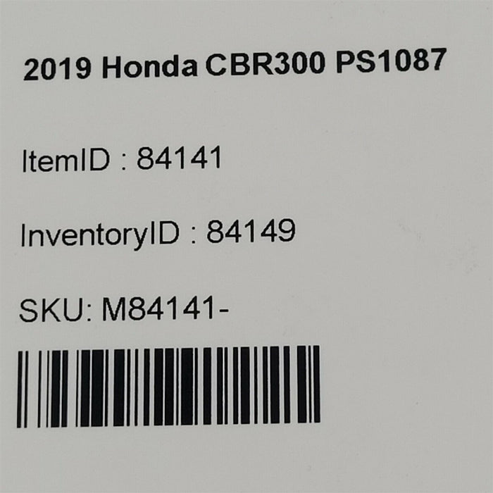 15-22 Honda Cbr300R Brake Hose Line Oem Tube Ps1087
