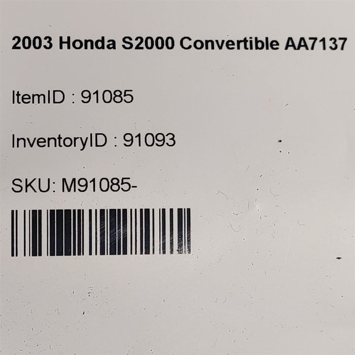 00-05 Honda S2000 Dash Panel Dashboard Aa7137 LOCAL PICK UP