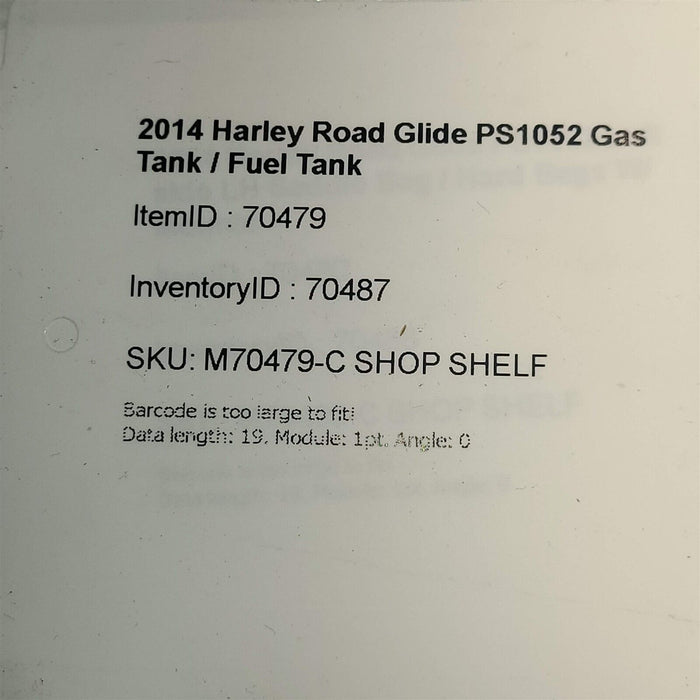 2014 Harley Road Glide Gas Fuel Tank Pump Sender See Note PS1052